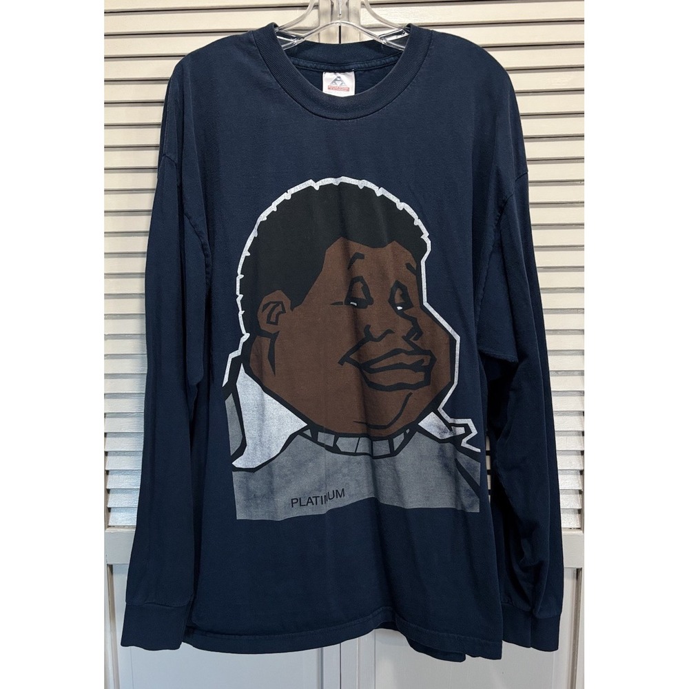 Vintage Alstyle‎ Fat Albert Graphic Long Sleeve Single Stitch 2XL Y2K Cartoon